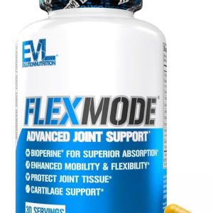 Evlution High Absorption Joint Support Supplement FLEXMODE Joint Supplement with Advanced Joint Vitamins Including Glucosamine Chondroitin MSM Boswellia and Hyaluronic Acid - 30 Servings