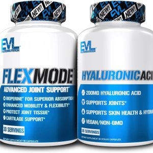Advanced Joint Support Supplement Bundle - Complete Joint Support Stack with Hyaluronic Acid and FlexMode with Joint Vitamins Glucosamine Chondroitin MSM and BioPerine for Enhanced Absorption